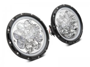Jeep Wrangler JK LED Headlights - Raxiom - Axial Spider - Chrome - `07-`18