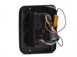 Jeep Wrangler JK LED Taillights - Raxiom - Black Housing (Smoked Lens) - `07-`18