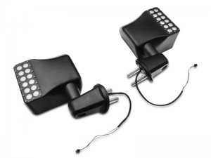 Jeep Wrangler JK Off-Road LED Manual Mirrors with Turn Signals - Raxiom - RAX - `07-`18