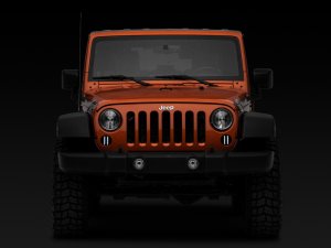 Jeep Wrangler JK LED Front Turn Signals - Front - Raxiom - Smoked - `07-`18
