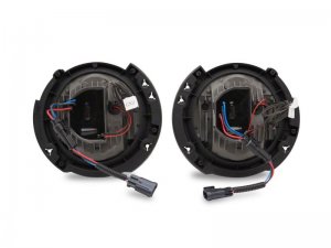 Jeep Wrangler JK LED Halo Projector Headlights - Raxiom - Chrome - `07-`18