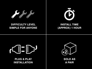 Jeep Wrangler JK LED Halo Headlights - Raxiom - Black - `07-`18