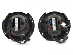 Jeep Wrangler JK LED Halo Headlights - Raxiom - Black - `07-`18