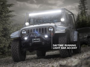 Jeep Wrangler JK LED Halo Headlights - Raxiom - Black - `07-`18