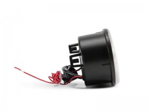 Jeep Wrangler JK LED Turn Signals with Halo - Front - Raxiom - Axial Series - Clear - `07-`18