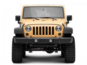 Jeep Wrangler JK LED Turn Signals w/ Halo - Front - Raxiom - Axial Series - Smoked - `07-`18