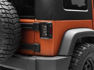 Jeep Wrangler JK LED Taillights - Rear - Raxiom - Axial Series Vision - Black - `07-`18