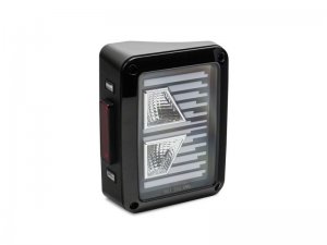 Jeep Wrangler JK LED Taillights - Raxiom - Axial Series Vision - Black Housing, Clear Lens - `07-`18
