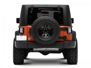 Jeep Wrangler JK LED Taillights - Raxiom - Axial Series Vision - Black Housing, Clear Lens - `07-`18
