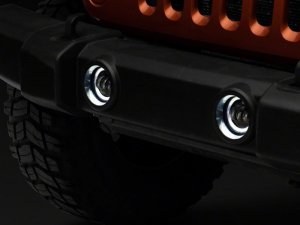 Jeep Gladiator Fog Lights - Raxiom - Axial Series Halo LED - Amber - `07-`23