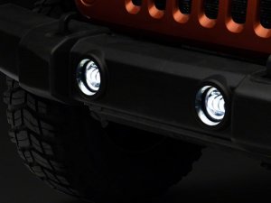 Jeep Gladiator Fog Lights - Raxiom - Axial Series Halo LED - Amber - `07-`23