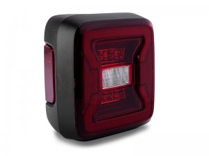 Jeep Wrangler JL Tail Lights - Raxiom - LED - Black Housing - Red Lens - `18-`22