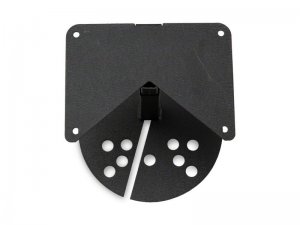 Jeep Wrangler JK License Plate Bracket w/ LED Brake Light - Raxiom - Axial Series - Textured Black - `07-`18