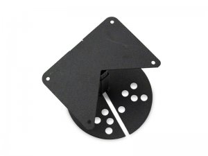 Jeep Wrangler JK License Plate Bracket w/ LED Brake Light - Raxiom - Axial Series - Textured Black - `07-`18