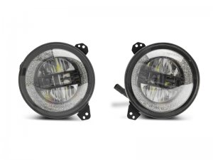Jeep Wrangler JL LED Headlights - Raxiom - Axial Series - Black - `18-`22