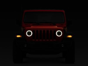 Jeep Wrangler JL LED Headlights - Raxiom - Axial Series - Black - `18-`22