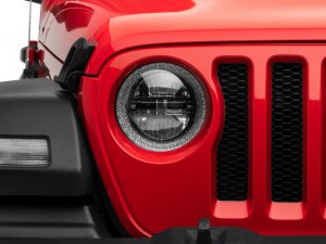 Jeep Wrangler JL LED Headlights - Raxiom - Axial Series - Black - `18-`22