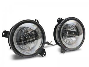Jeep Wrangler JL LED Headlights - Raxiom - Axial Series - Black - `18-`22