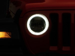 Jeep Wrangler JL LED Headlights - Raxiom - Axial Series - Black - `18-`22