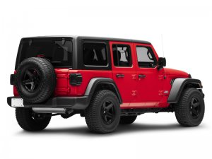 Jeep Wrangler JL LED Tail Lights - Raxiom - Smoked Lens - Black - `18-`22