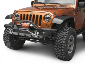 Jeep Wrangler JK LED Headlights - Raxiom - Partial Halo - Black - `97-`18
