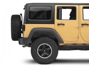 Jeep Wrangler JK LED Taillights - Raxiom - Axial Series LED Halo - Dark Smoked - `07-`18