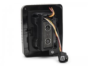 Jeep Wrangler JK LED Taillights - Raxiom - Axial Series LED Halo - Dark Smoked - `07-`18