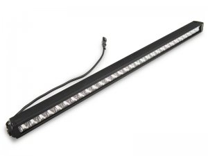 Jeep Gladiator LED Light Bar with Hood Mounting Brackets - Raxiom - Axial Series 30-Inch Single Row - Textured Black - `18-`23