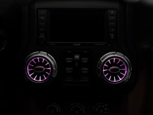 Jeep Wrangler JK LED Ambient Vent Lighting Kit - Raxiom - Multi-Color RGB - `11-`18