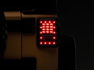Jeep Wrangler JK LED Tail Lights - Rear - Raxiom - Axial Series - Black - `07-`18