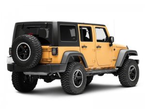 Jeep Wrangler JK LED Taillights - Raxiom - Axial Series Lux - Black Housing (Clear Lens) - `07-`18