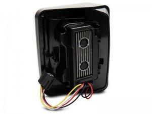 Jeep Wrangler JK LED Taillights - Raxiom - Axial Series Lux - Black Housing (Clear Lens) - `07-`18