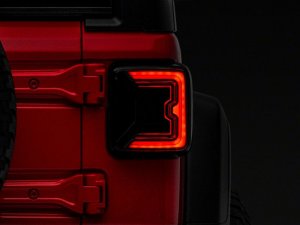 Jeep Wrangler JL LED Taillights - Rear - Raxiom - Axial Series - Smoked - `18-`23