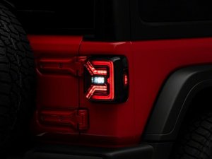 Jeep Wrangler JL LED Taillights - Rear - Raxiom - Axial Series - Smoked - `18-`23