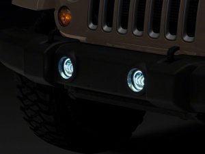 Jeep Wrangler JK Fog Lights - Raxiom - Axial Series 4-In LED Devil Eyes - `07-`18