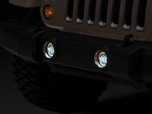 Jeep Wrangler JK Fog Lights - Raxiom - Axial Series 4-In LED Devil Eyes - `07-`18