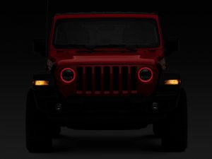 Jeep Wrangler JL LED Headlights - Raxiom - RGB Halo - Black - `18-`22