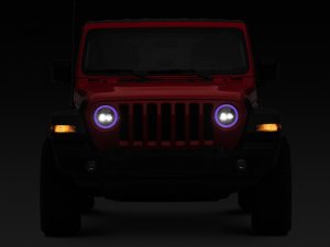 Jeep Wrangler JL LED Headlights - Raxiom - RGB Halo - Black - `18-`22