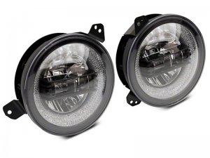 Jeep Wrangler JL LED Headlights - Raxiom - RGB Halo - Black - `18-`22
