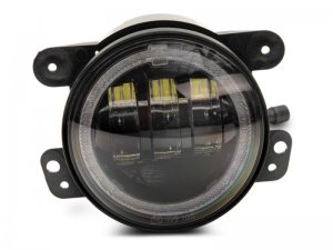 Jeep Wrangler JK Fog Lights - Raxiom - Axial Series 4-In LED - RGB Halo - `07-`18