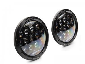 Jeep Wrangler JK Headlights - Raxiom - Axial Series 13-LED - Black - `07-`18