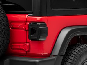 Jeep Wrangler JL LED Taillights - Raxiom - Axial Series Plateau - Black - `18-`22