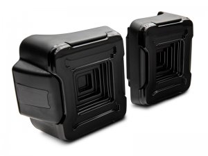 Jeep Wrangler JL LED Taillights - Raxiom - Axial Series Plateau - Black - `18-`22