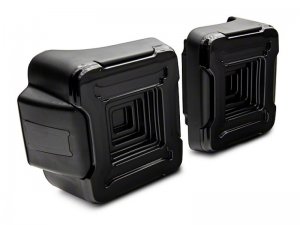 Jeep Wrangler JL LED Taillights - Raxiom - Axial Series Plateau - Black - `18-`22