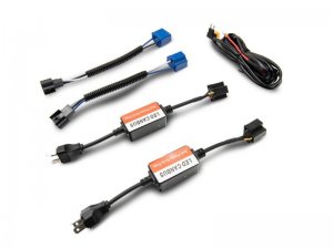 Jeep Wrangler JK LED Headlights - Raxiom - Axial Spider with Angel Eye Halo - Black Housing - `07-`18