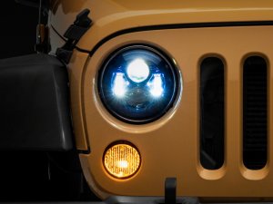 Jeep Wrangler JK LED Headlights - Raxiom - Blue - `07-`18