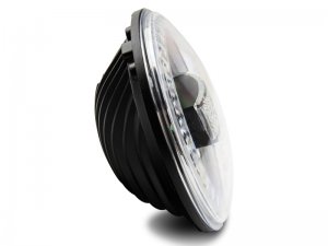 Jeep Wrangler JK LED Headlights - Raxiom - w/ Halos- Black Housing - Clear - `07-`18