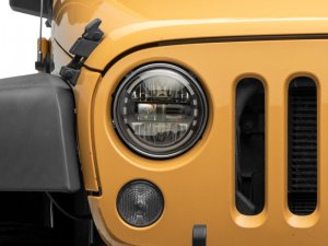 Jeep Wrangler JK LED Headlights - Raxiom - Black - `97-`18