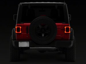 Jeep Wrangler JL LED Taillights - Raxiom - Axial Series Carver - Smoked Lens - `18-`23