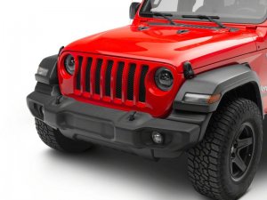 Jeep Gladiator LED Headlights - Raxiom - Axial Series 9-In LED Angel Eye - Black Housing - `18-`23
